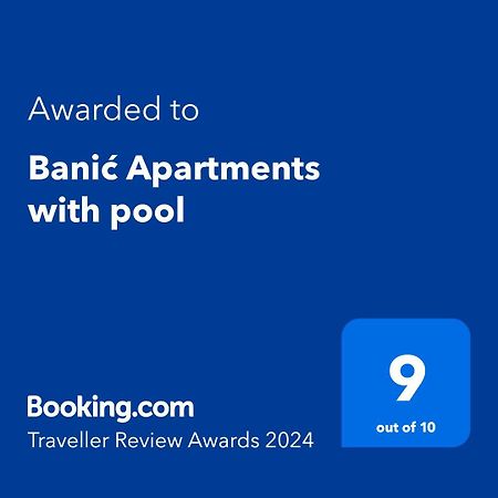 Banic Apartments With Pool Биоград-на-Мору Экстерьер фото